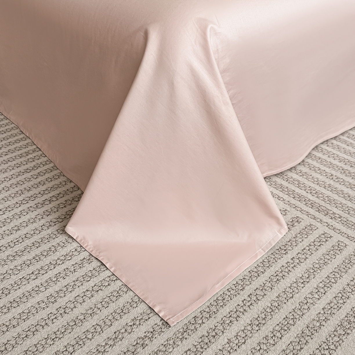 91家纺网 家纺一手货源 找家纺 （总）宅家居 2026新款轻奢A类60支立体浮雕长绒棉纯棉提花贡缎全棉四件套光泽绸缎感三件套