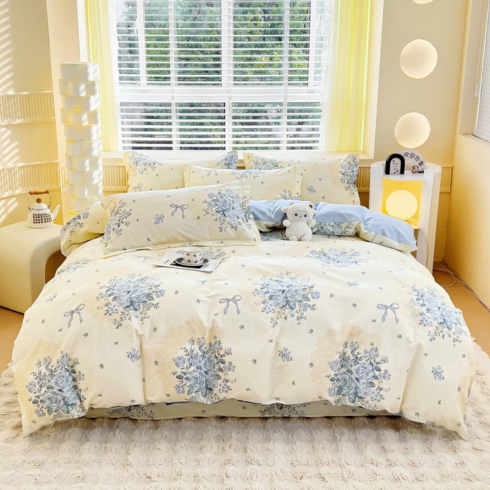 91家纺网 家纺一手货源 找家纺 （总）安逸家纺 2026新款12868系列全棉学生三件套纯棉学生宿舍三件套