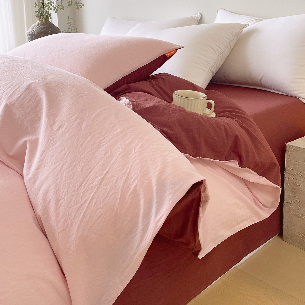 91家纺网 家纺一手货源 找家纺 （总）春皖家纺 2026春夏新款双拼全棉水洗棉单被套被套单件单品被套