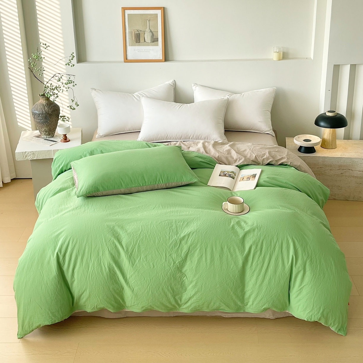 91家纺网 家纺一手货源 找家纺 （总）春皖家纺 2026春夏新款双拼全棉水洗棉单被套被套单件单品被套