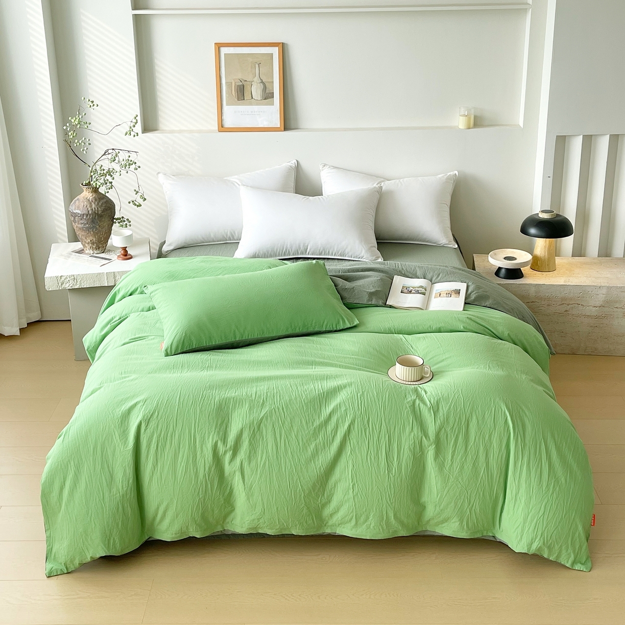 91家纺网 家纺一手货源 找家纺 （总）春皖家纺 2026春夏新款双拼全棉水洗棉单被套被套单件单品被套