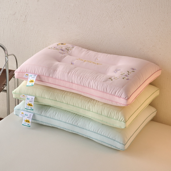 91家纺网 家纺一手货源 找家纺 （总）帝诺妮枕芯坊 2026新款亲肤羽丝棉枕芯-一路生花