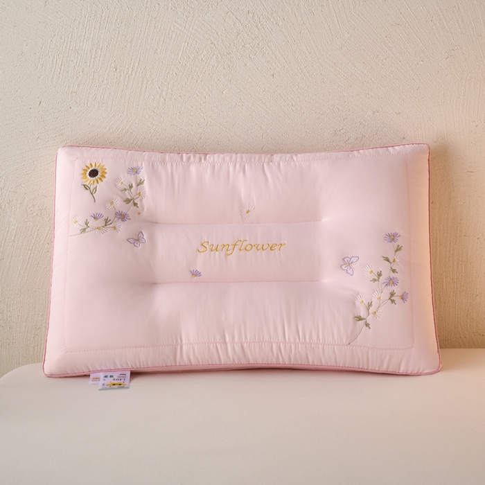 （总）帝诺妮枕芯坊 2026新款亲肤羽丝棉枕芯-一路生花