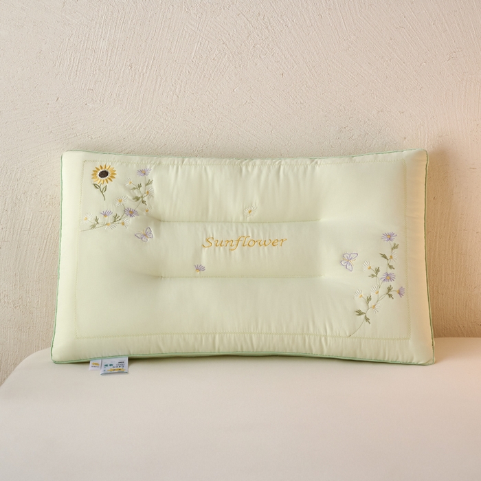 91家纺网 家纺一手货源 找家纺 （总）帝诺妮枕芯坊 2026新款亲肤羽丝棉枕芯-一路生花