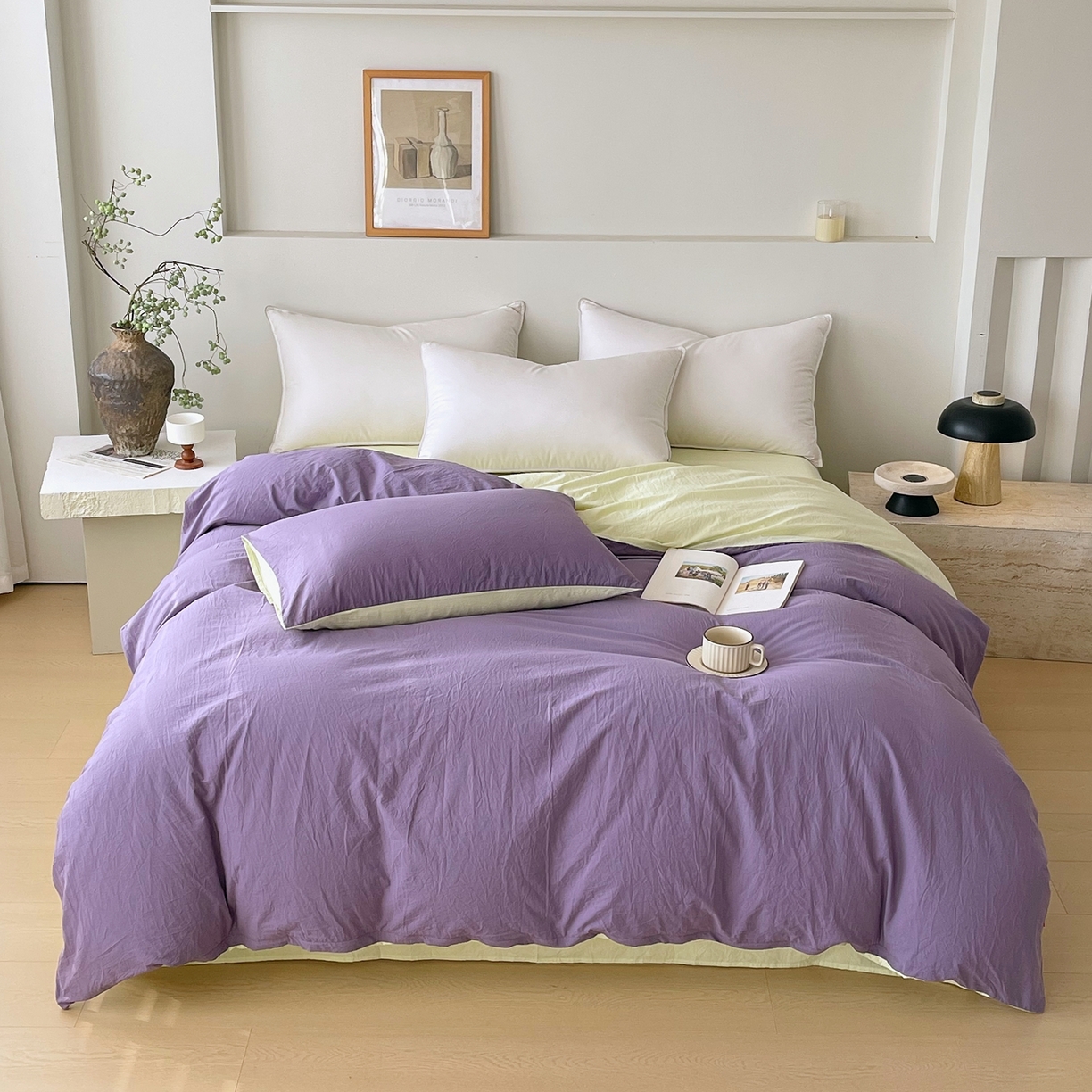 91家纺网 家纺一手货源 找家纺 （总）春皖家纺 2026春夏新款双拼全棉水洗棉单被套被套单件单品被套