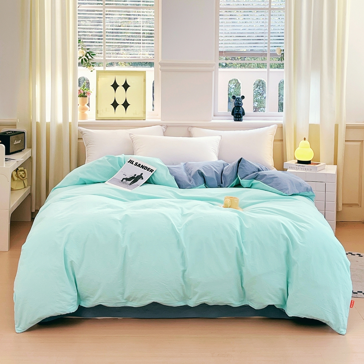 91家纺网 家纺一手货源 找家纺 （总）春皖家纺 2026春夏新款双拼全棉水洗棉单被套被套单件单品被套