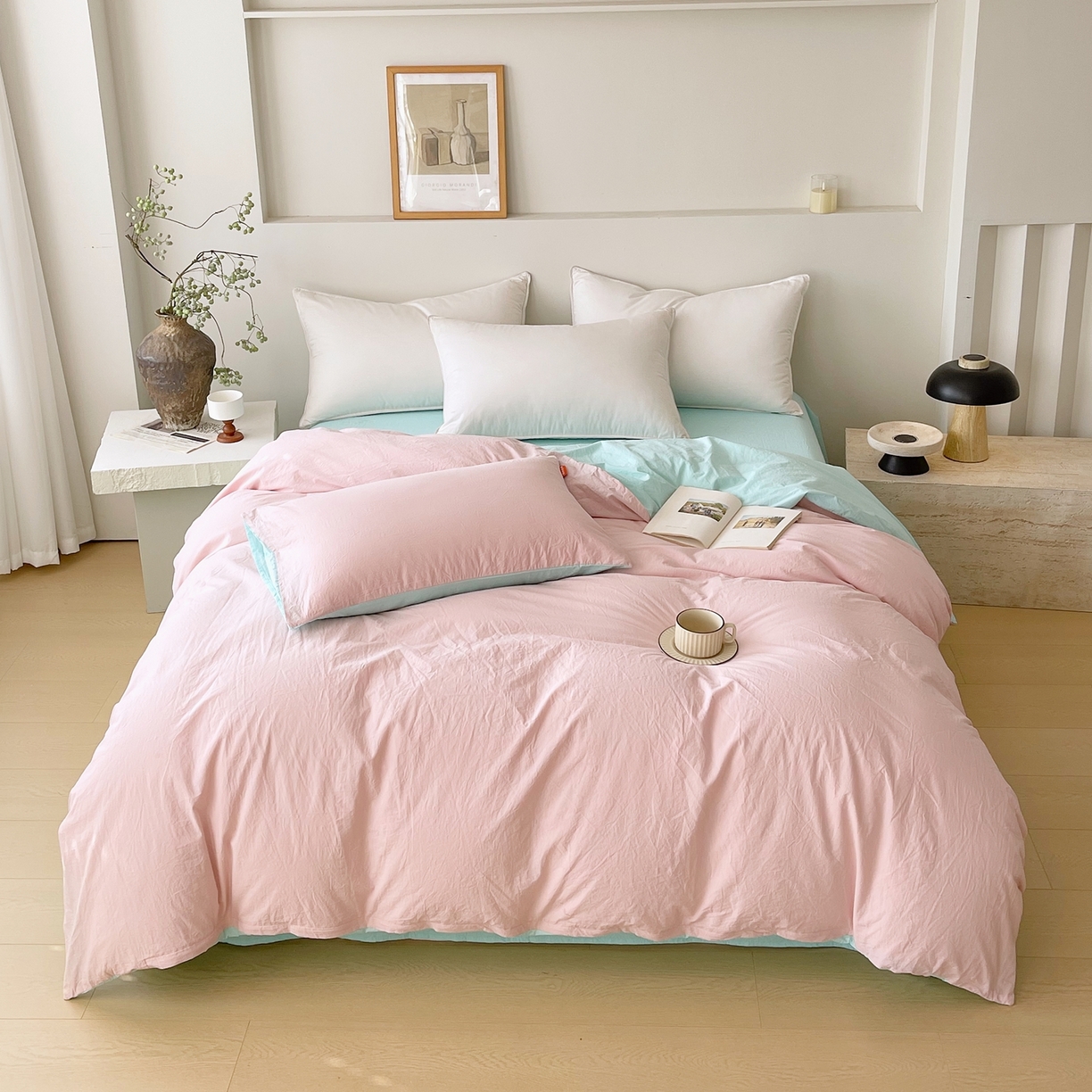 91家纺网 家纺一手货源 找家纺 （总）春皖家纺 2026春夏新款双拼全棉水洗棉单被套被套单件单品被套