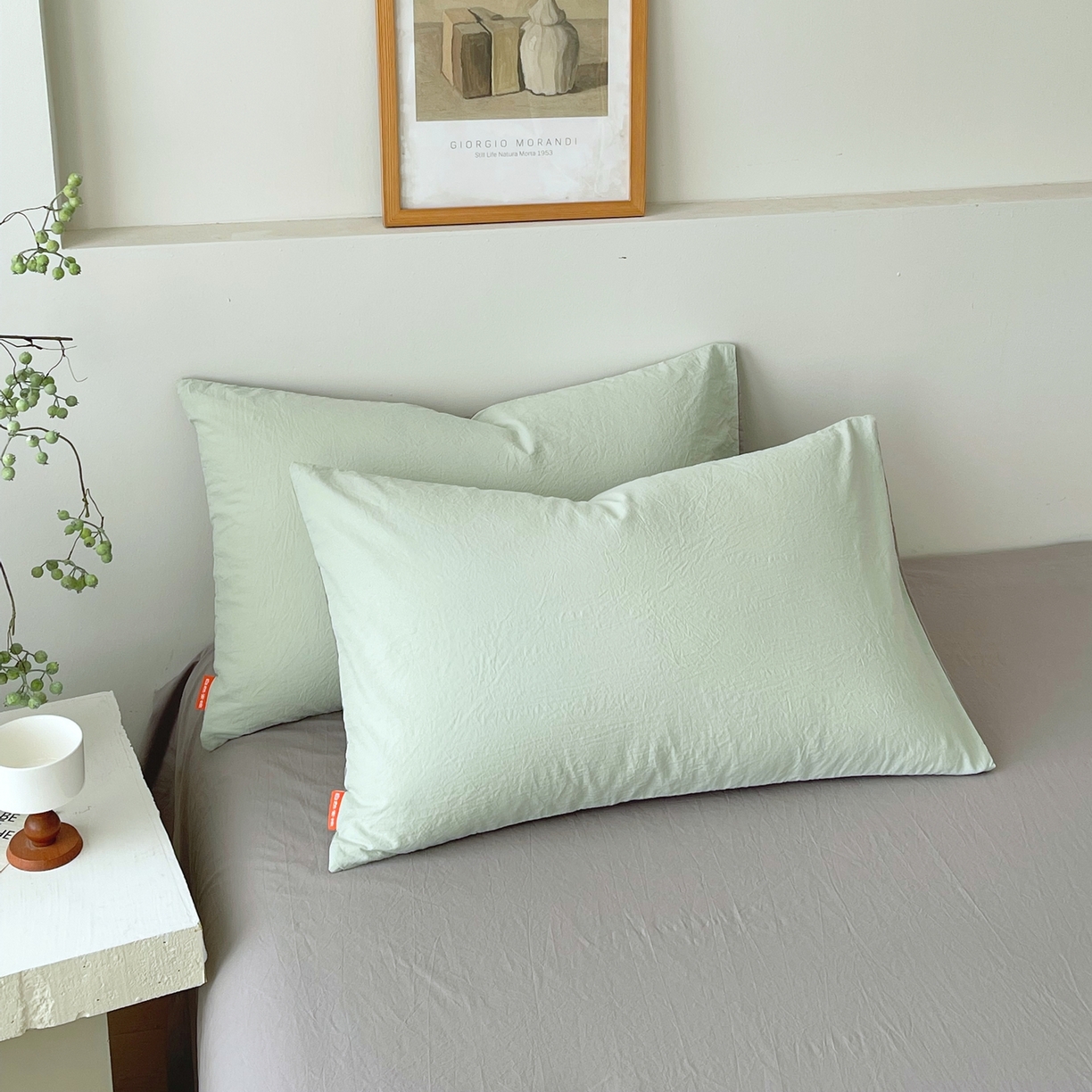 91家纺网 家纺一手货源 找家纺 （总）春皖家纺 2026春夏新款双拼全棉水洗棉单枕套枕套单件单品枕套