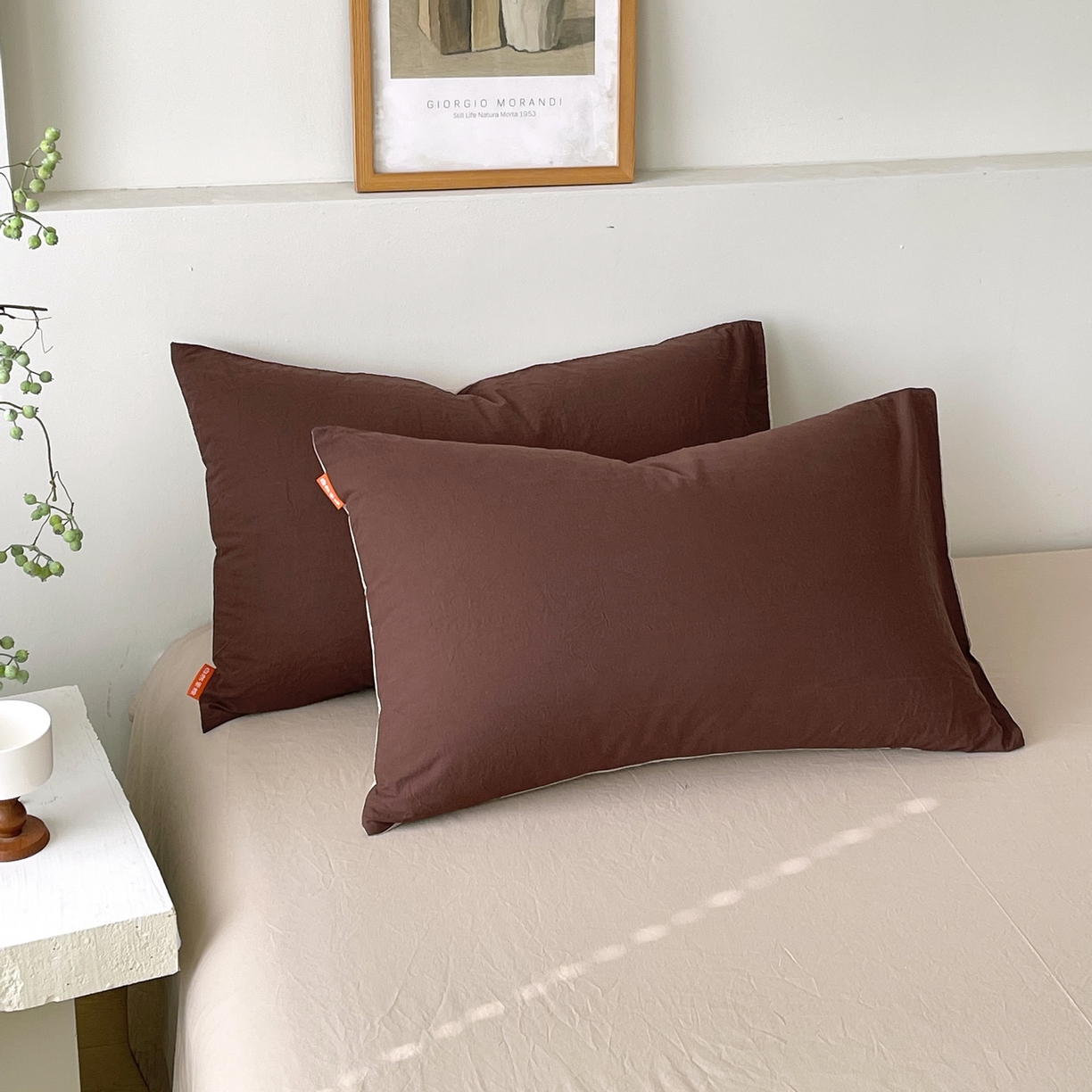 91家纺网 家纺一手货源 找家纺 （总）春皖家纺 2026春夏新款双拼全棉水洗棉单枕套枕套单件单品枕套