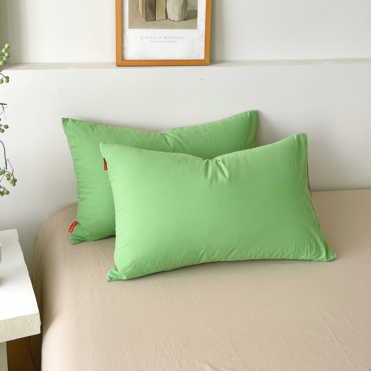 91家纺网 家纺一手货源 找家纺 （总）春皖家纺 2026春夏新款双拼全棉水洗棉单枕套枕套单件单品枕套