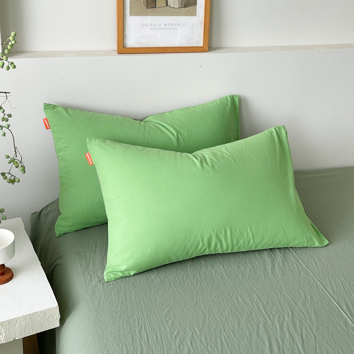 91家纺网 家纺一手货源 找家纺 （总）春皖家纺 2026春夏新款双拼全棉水洗棉单枕套枕套单件单品枕套