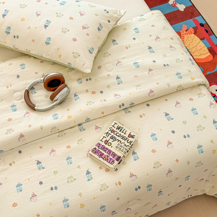 91家纺网 家纺一手货源 找家纺 漫仙阁家纺 2026新款空调被保暖透气抗菌夏被子被芯 家园