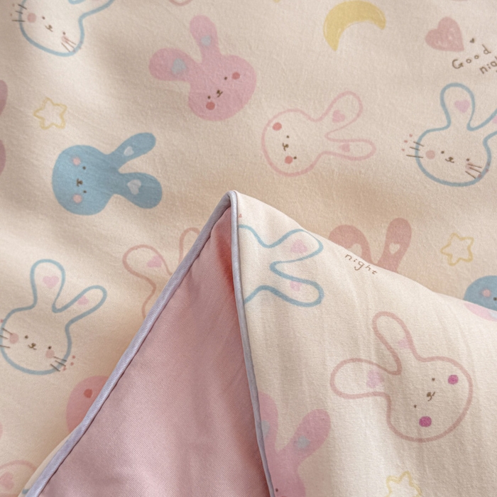 91家纺网 家纺一手货源 找家纺 漫仙阁家纺 2026新款空调被保暖透气抗菌夏被子被芯 兔耳朵