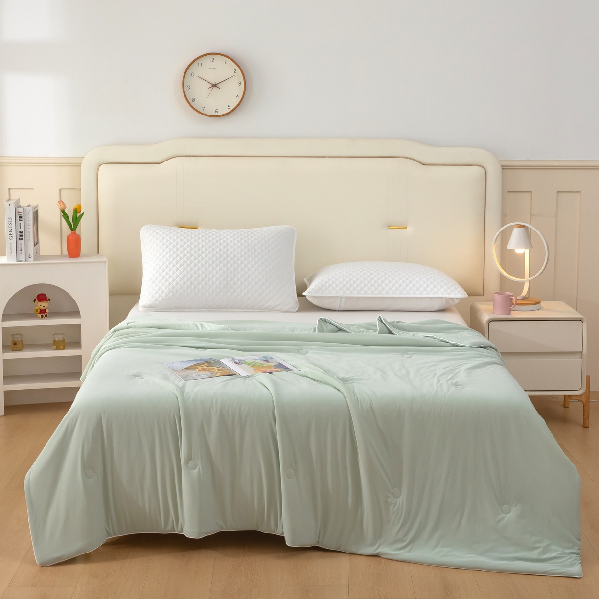 91家纺网 家纺一手货源 找家纺 （总）木兰花 2026新款凉感A类氨纶凉感丝夏被空调被夏凉被