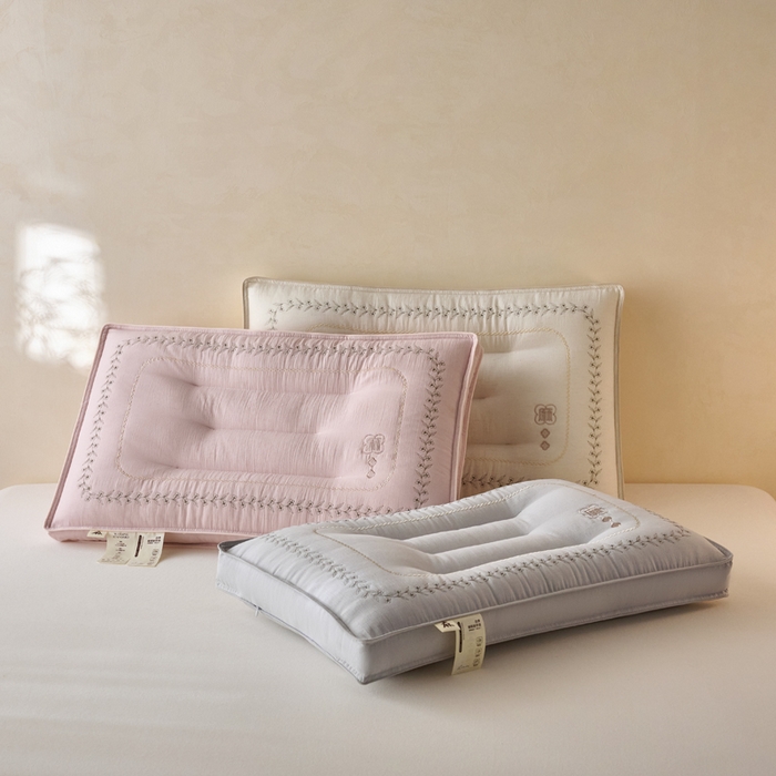 91家纺网 家纺一手货源 找家纺 （总）帝诺妮枕芯坊 2026新款亚麻荞麦护颈枕