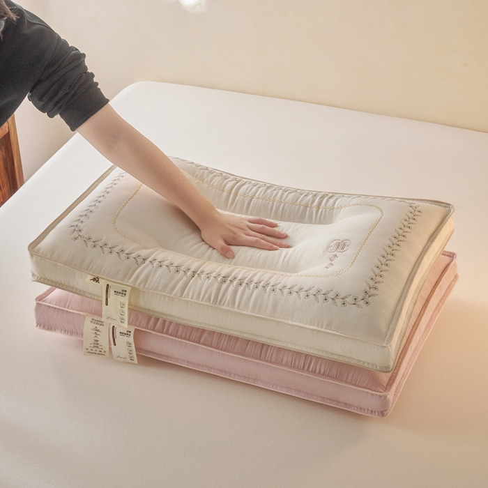 91家纺网 家纺一手货源 找家纺 （总）帝诺妮枕芯坊 2026新款亚麻荞麦护颈枕