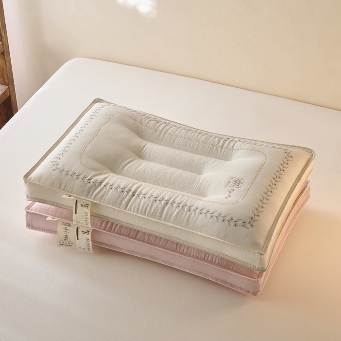 91家纺网 家纺一手货源 找家纺 （总）帝诺妮枕芯坊 2026新款亚麻荞麦护颈枕