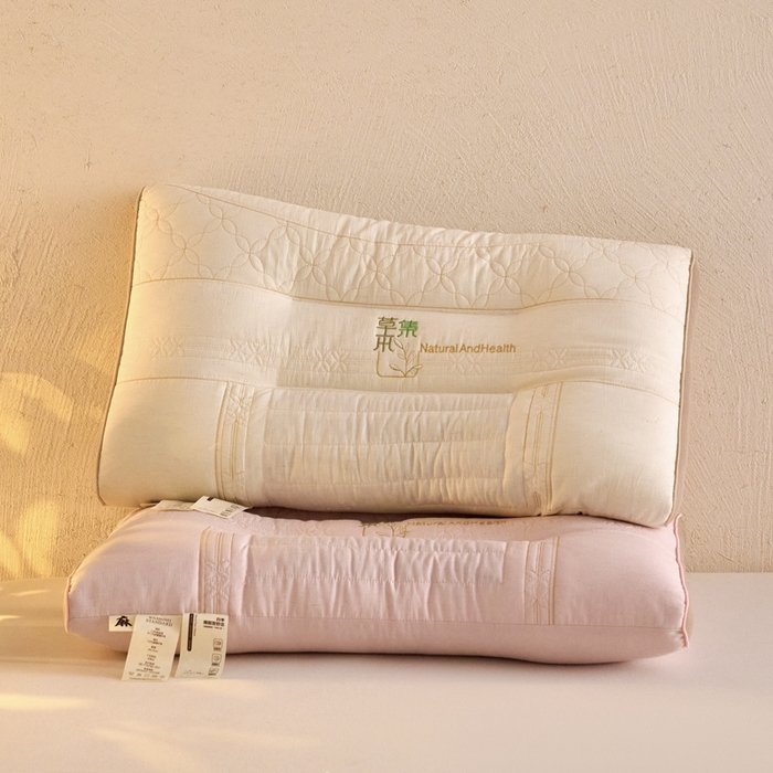 91家纺网 家纺一手货源 找家纺 （总）帝诺妮枕芯坊 2026新款亚麻荞麦护颈枕