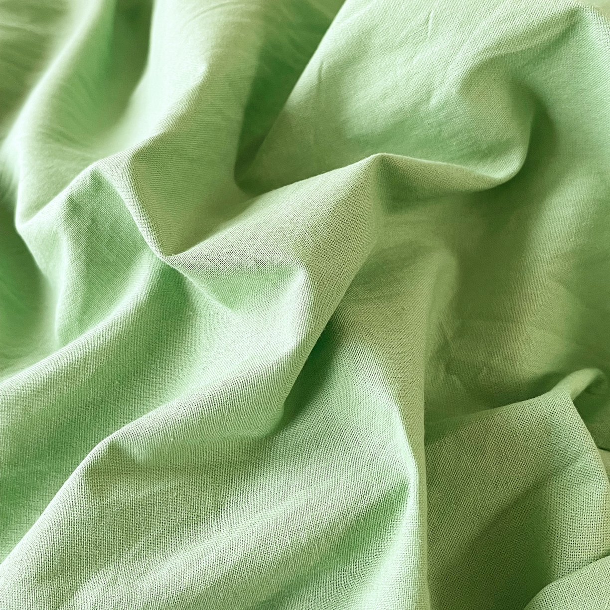 91家纺网 家纺一手货源 找家纺 春皖家纺 2026春夏新款双拼全棉水洗棉单被套被套单件单品被套 青草绿-慕斯棕