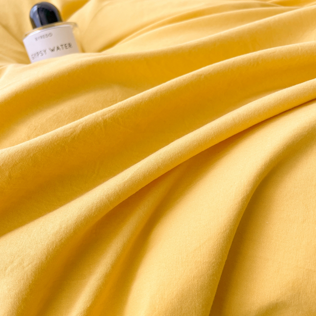 91家纺网 家纺一手货源 找家纺 春皖家纺 2026春夏新款双拼全棉水洗棉单被套被套单件单品被套 深黄-果绿