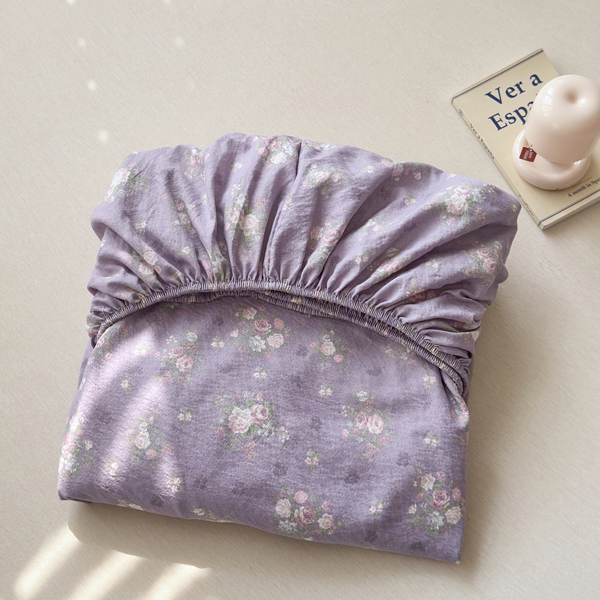 91家纺网 家纺一手货源 找家纺 恋尚羽家纺 2026新款双层纱水洗棉四件套 乌木沉香