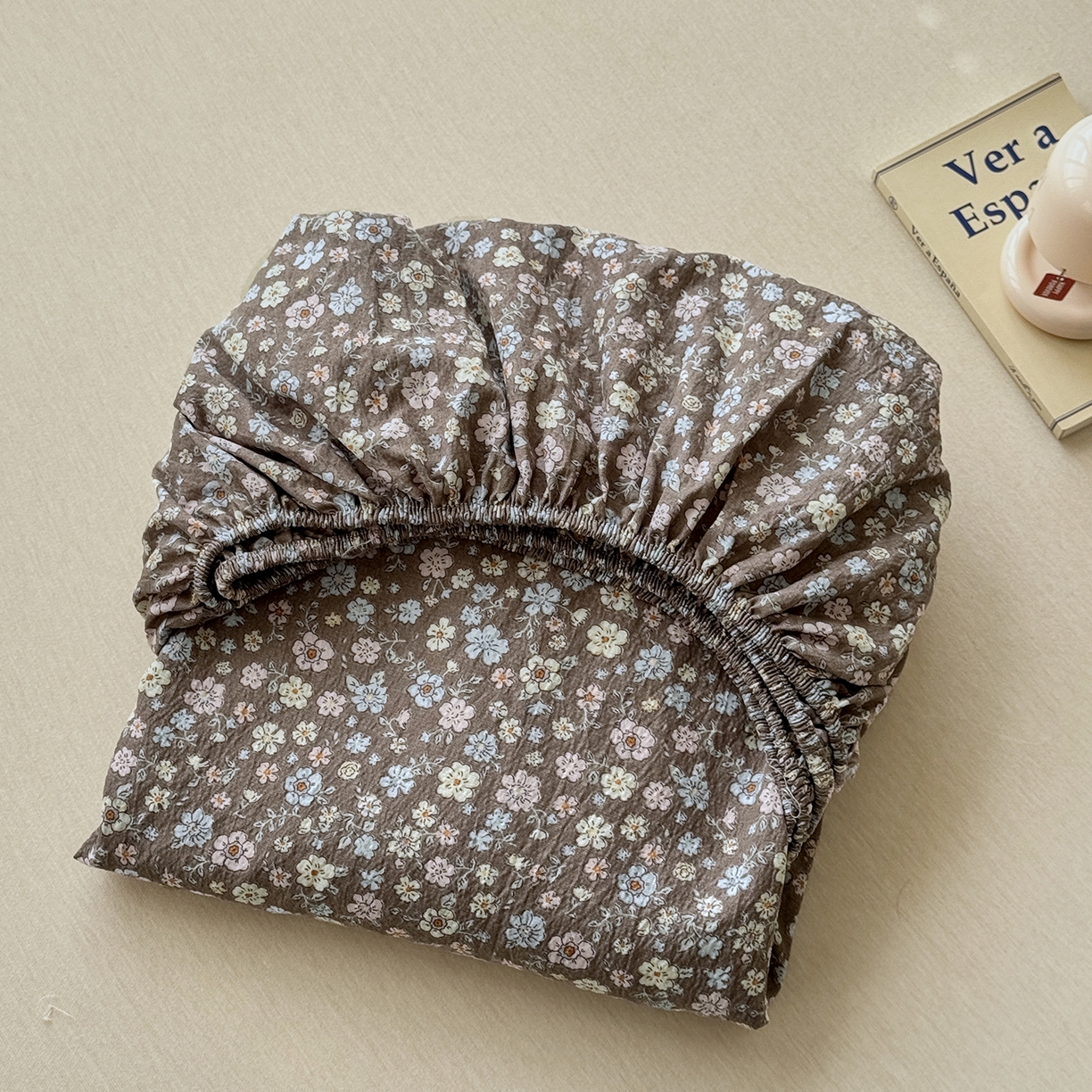 91家纺网 家纺一手货源 找家纺 恋尚羽家纺 2026新款双层纱水洗棉四件套 晚秋