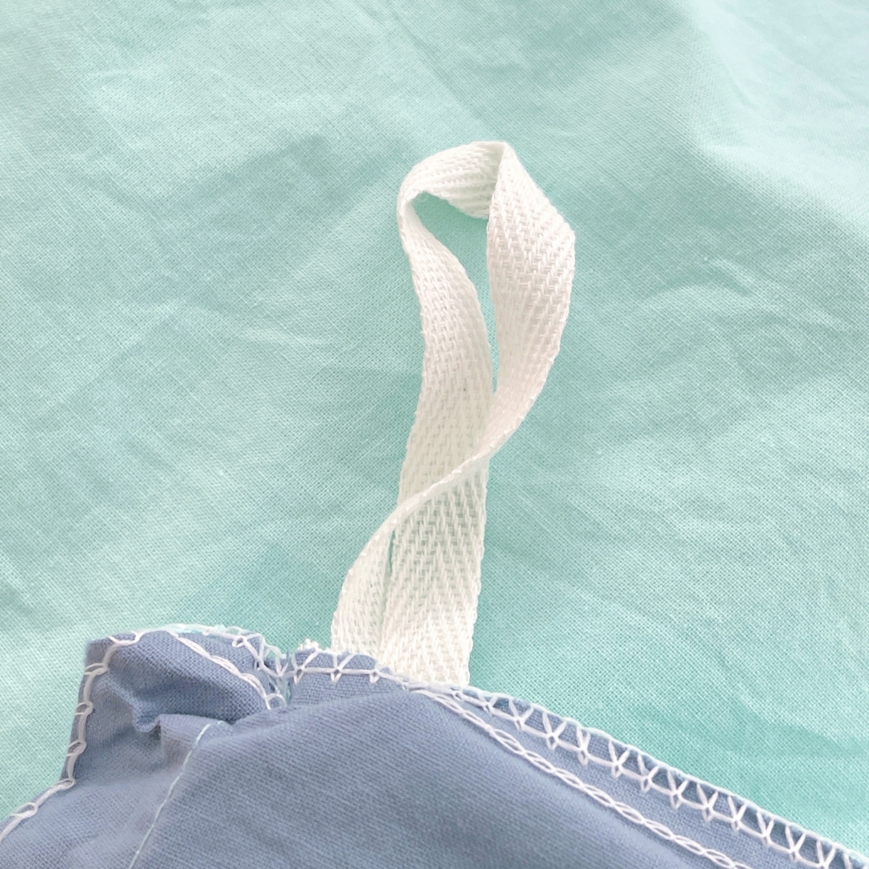 91家纺网 家纺一手货源 找家纺 春皖家纺 2026春夏新款双拼全棉水洗棉单被套被套单件单品被套 水蓝-天蓝