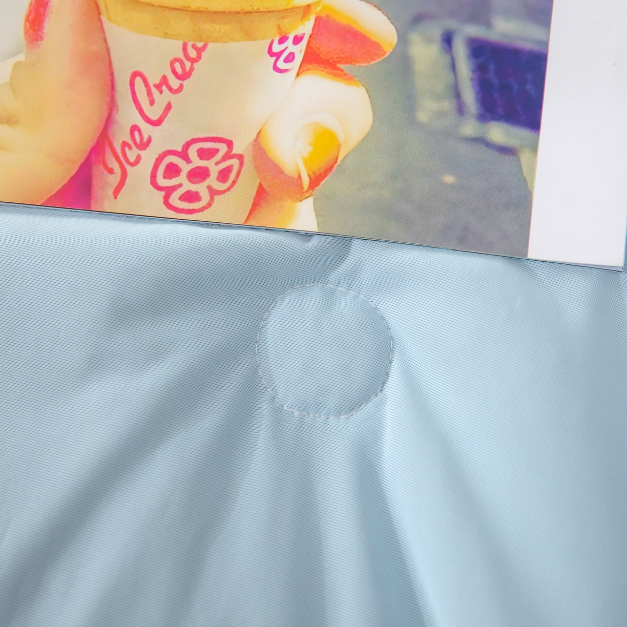 91家纺网 家纺一手货源 找家纺 木兰花 2026新款凉感A类氨纶凉感丝夏被空调被夏凉被 天空蓝