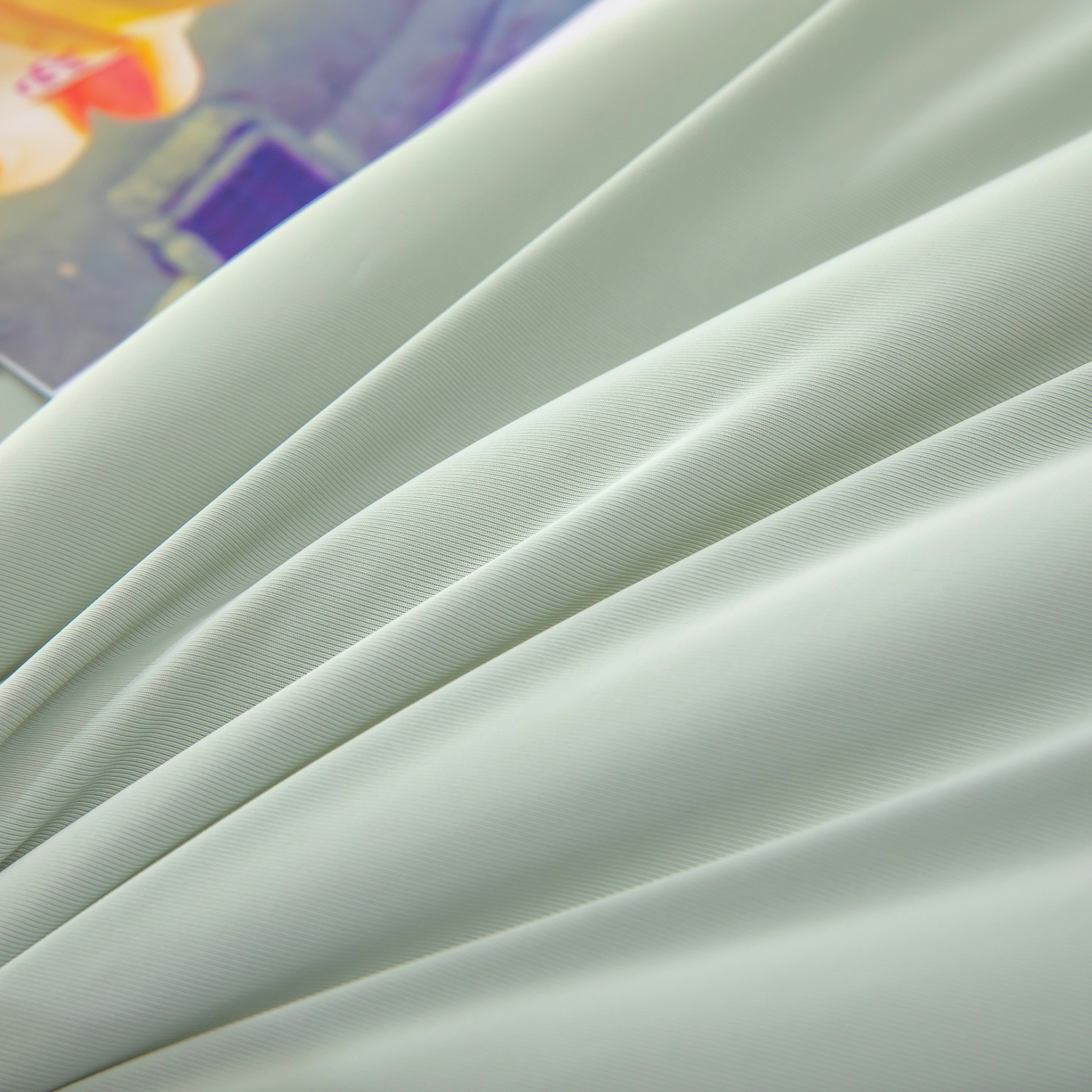 91家纺网 家纺一手货源 找家纺 木兰花 2026新款凉感A类氨纶凉感丝夏被空调被夏凉被 清茶绿