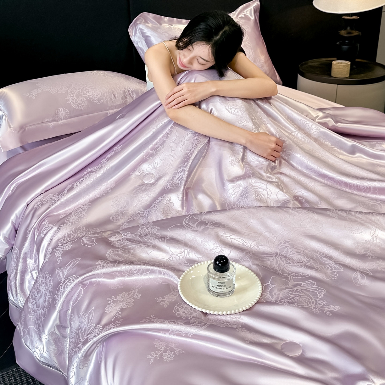 91家纺网 家纺一手货源 找家纺 （总）2024新款亲肤棉磨毛绣花婚庆款四件套