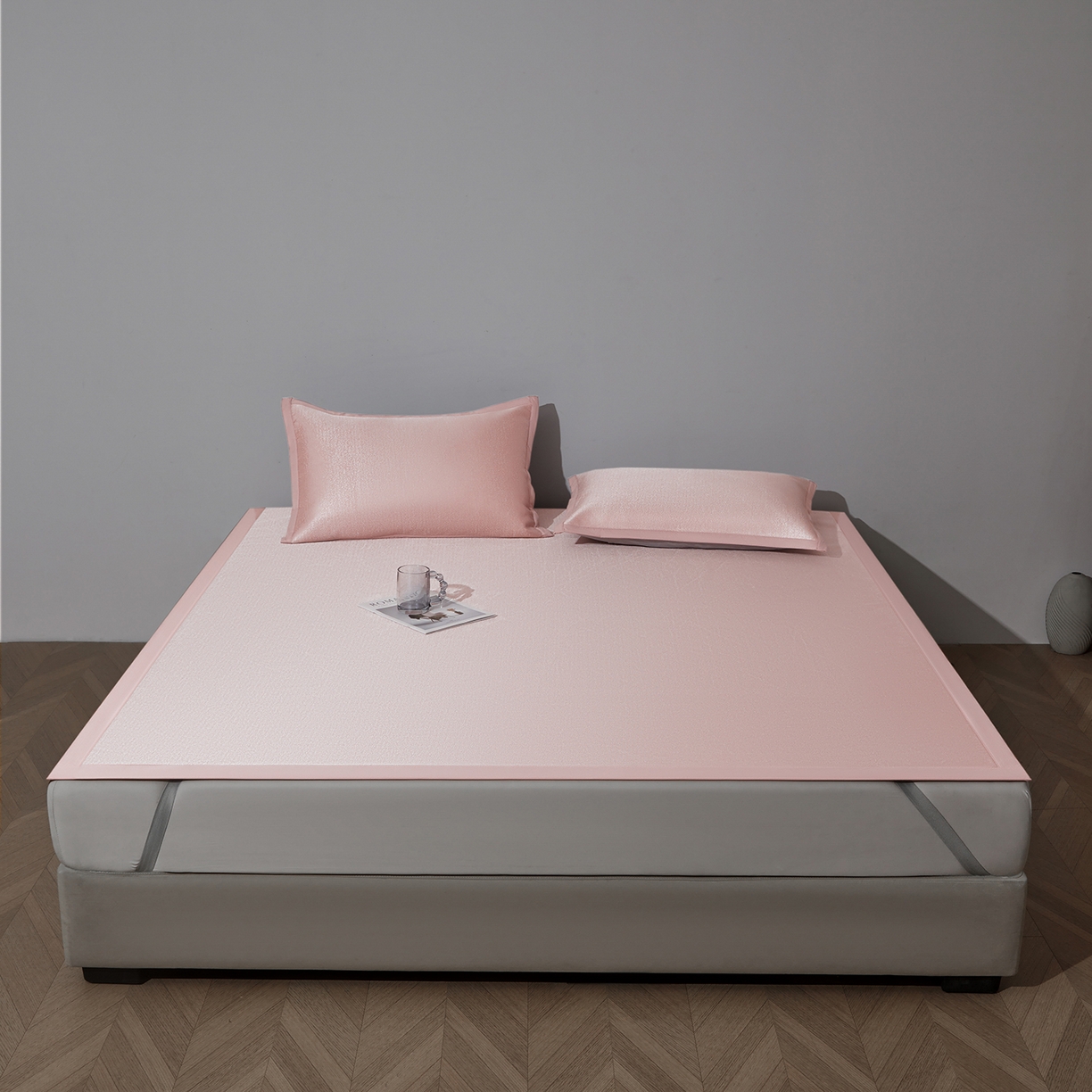 91家纺网 家纺一手货源 找家纺 （总）航途席业 2026新款清澜肌理粗冰丝凉席席子-可机洗