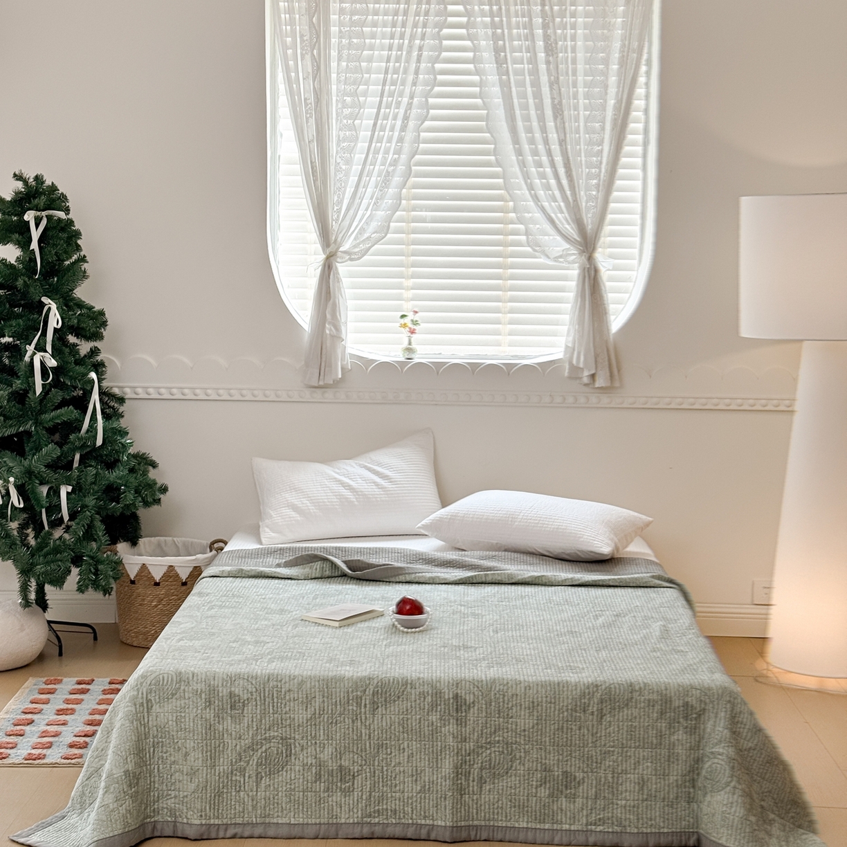 91家纺网 家纺一手货源 找家纺 床盖工厂店 2026新款双面莫代尔天丝软凉席可铺可盖单床盖床盖单件 香岛巴黎-绿