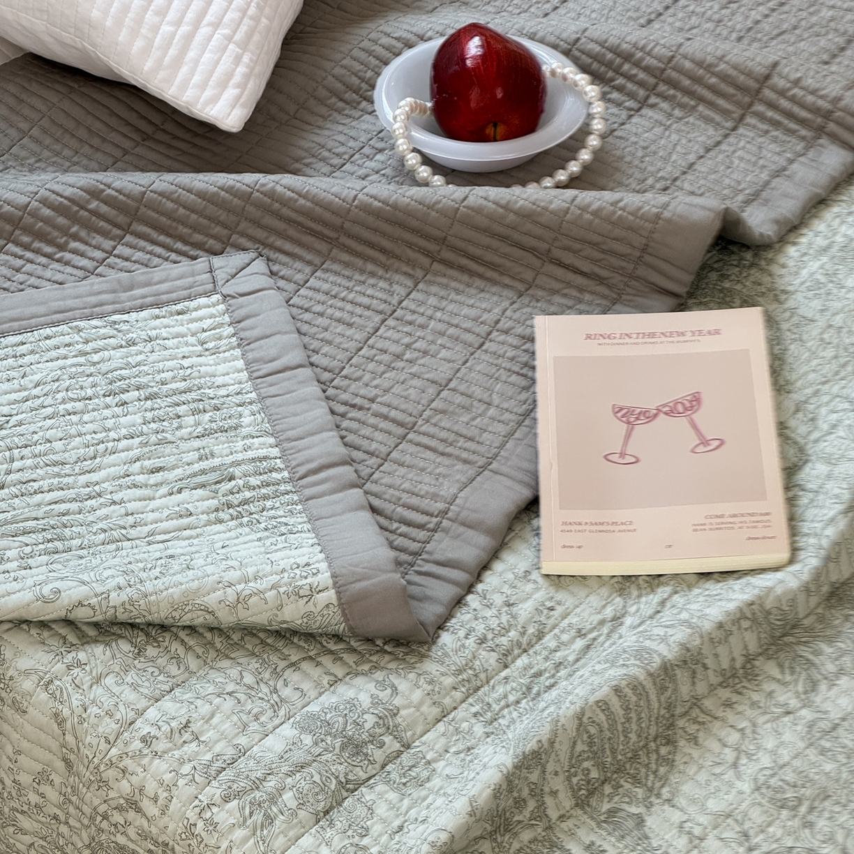 91家纺网 家纺一手货源 找家纺 床盖工厂店 2026新款双面莫代尔天丝软凉席可铺可盖单床盖床盖单件 香岛巴黎-绿