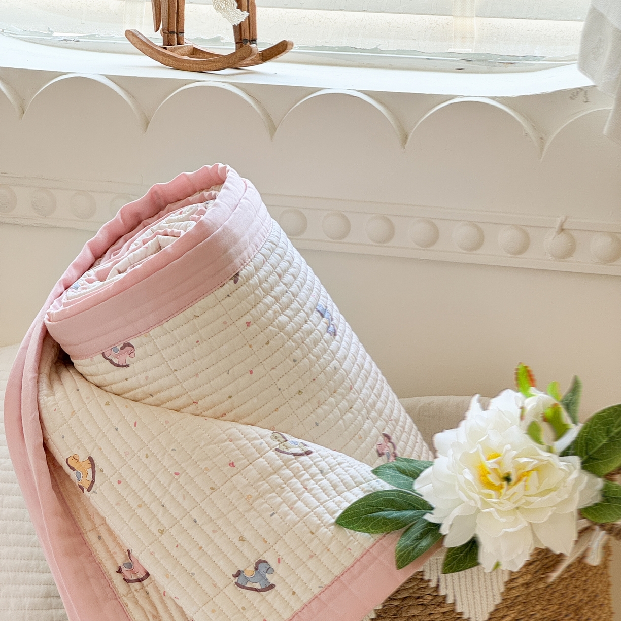 91家纺网 家纺一手货源 找家纺 床盖工厂店 2026新款双面莫代尔天丝软凉席可铺可盖单床盖床盖单件 旋转木马