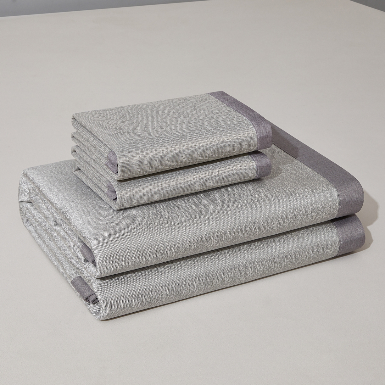 91家纺网 家纺一手货源 找家纺 航途席业 2026新款清澜肌理粗冰丝凉席席子-可机洗 灰