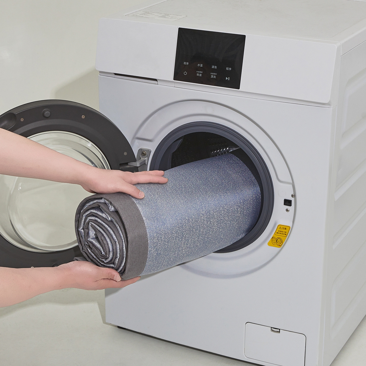 91家纺网 家纺一手货源 找家纺 航途席业 2026新款清澜肌理粗冰丝凉席席子-可机洗 蓝紫