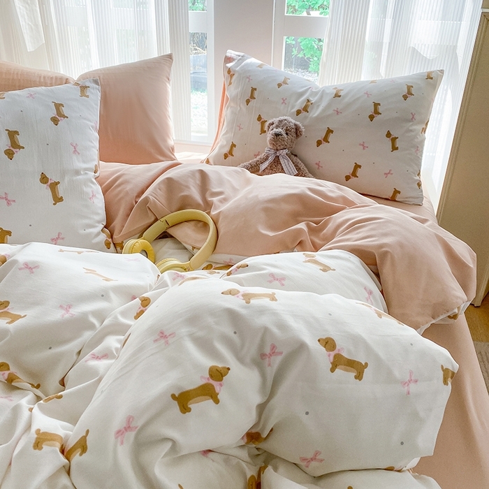 91家纺网 家纺一手货源 找家纺 （总）梦嘉居 2025新款110克超柔云感棉四件套学生宿舍三件套四季款-细节图