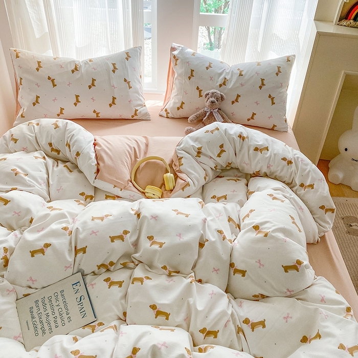 91家纺网 家纺一手货源 找家纺 （总）梦嘉居 2025新款110克超柔云感棉四件套学生宿舍三件套四季款-细节图