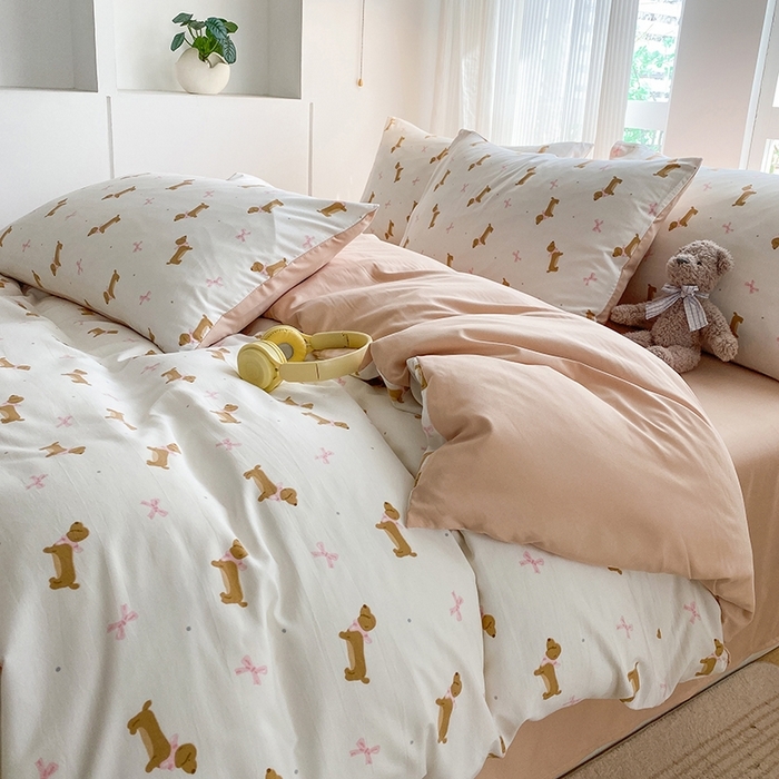 91家纺网 家纺一手货源 找家纺 （总）梦嘉居 2025新款110克超柔云感棉四件套学生宿舍三件套四季款-细节图