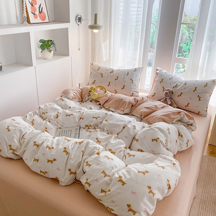 91家纺网 家纺一手货源 找家纺 （总）梦嘉居 2025新款110克超柔云感棉四件套学生宿舍三件套四季款-细节图