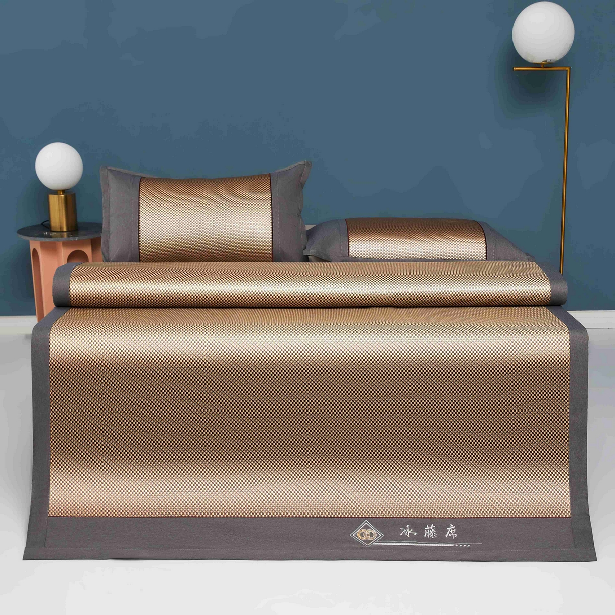91家纺网 家纺一手货源 找家纺 （总）席匠 2026新款冰藤三明治凉席席子