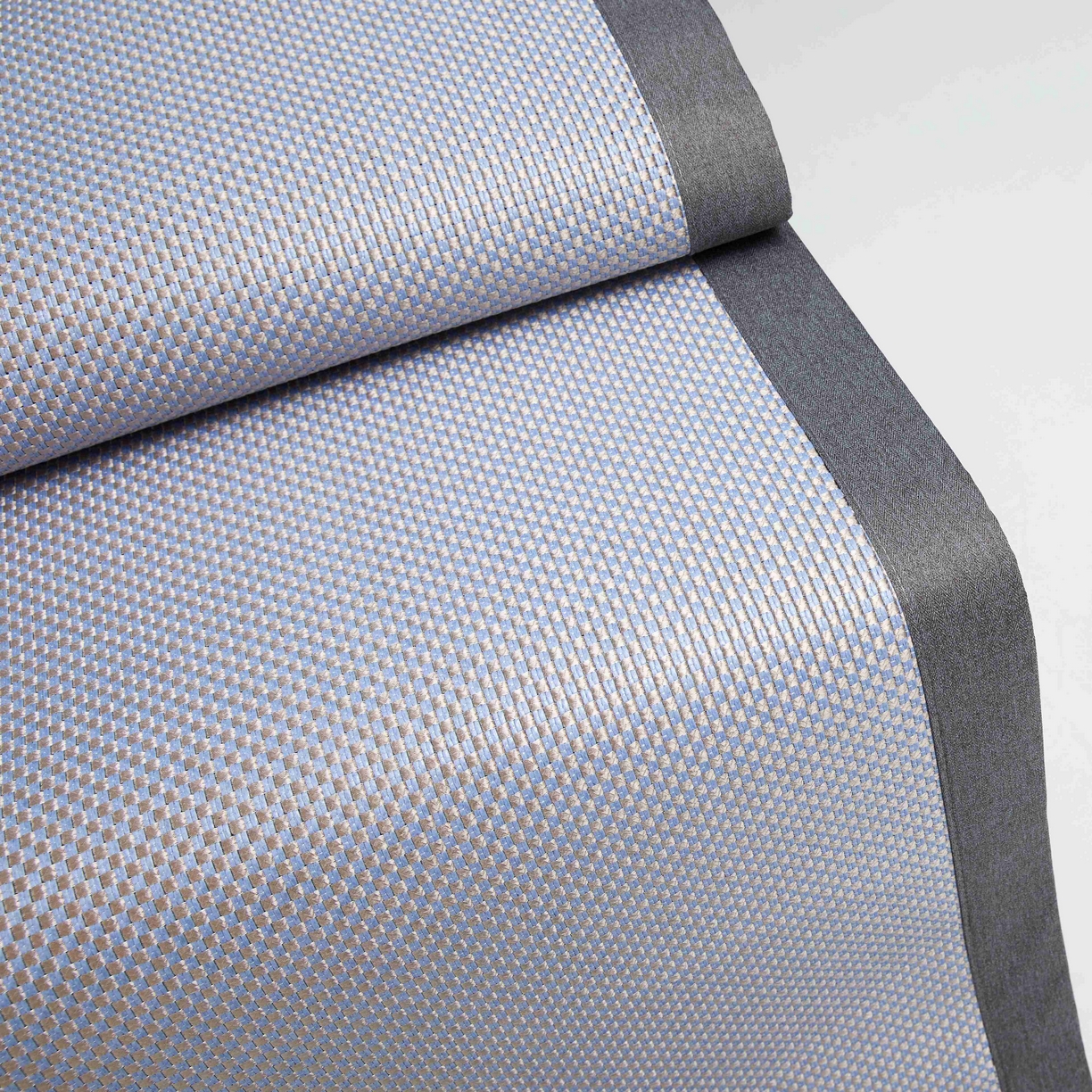 91家纺网 家纺一手货源 找家纺 席匠 2026新款冰藤三明治凉席席子 蓝色