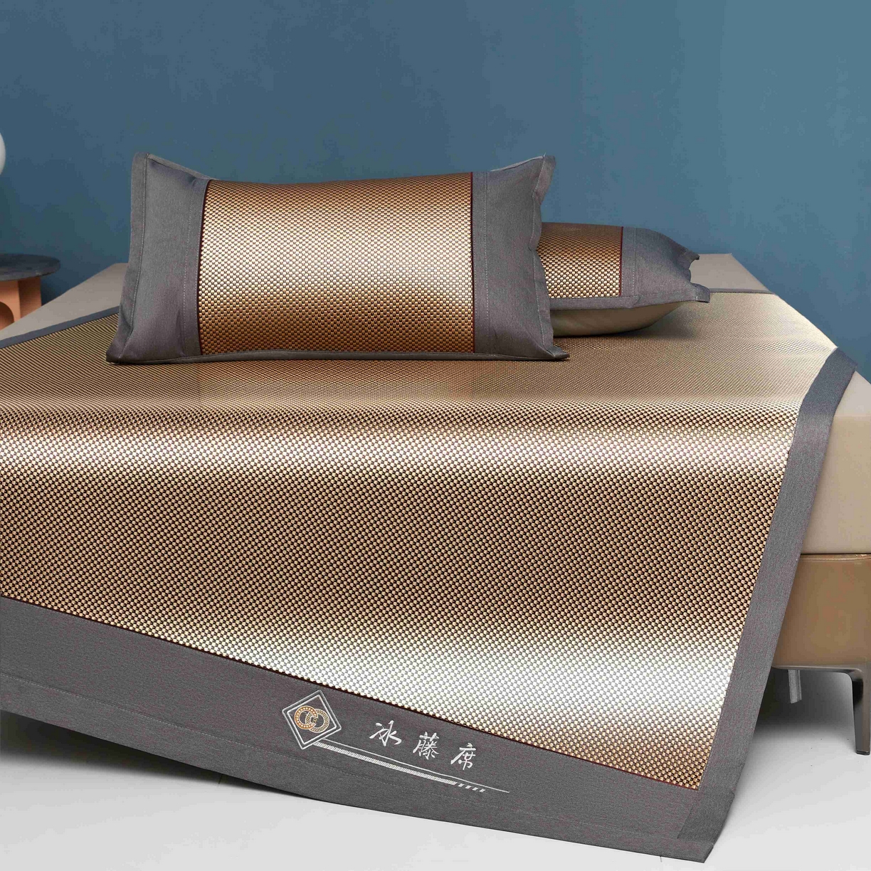 91家纺网 家纺一手货源 找家纺 （总）席匠 2026新款冰藤三明治凉席席子