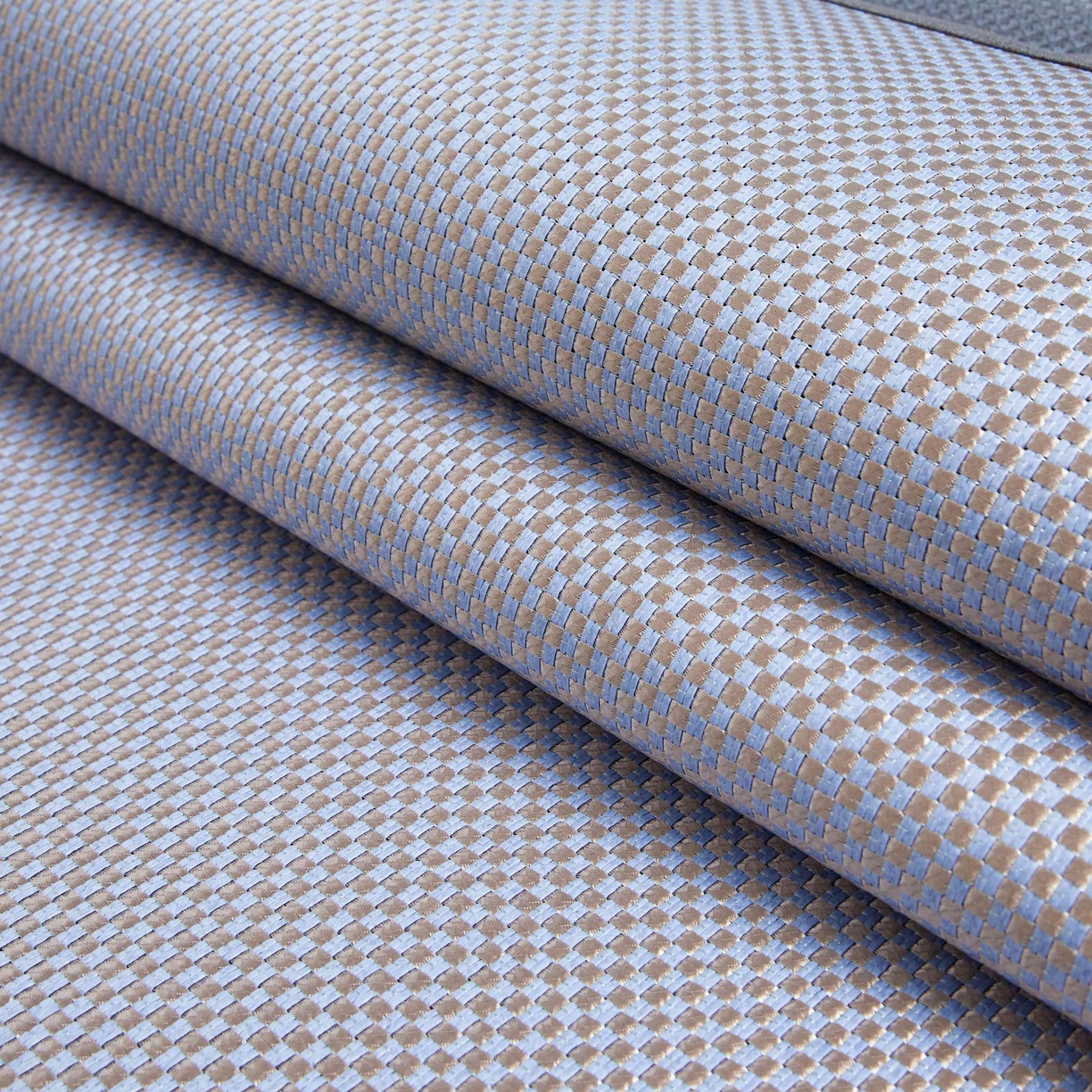 91家纺网 家纺一手货源 找家纺 席匠 2026新款冰藤三明治凉席席子 蓝色