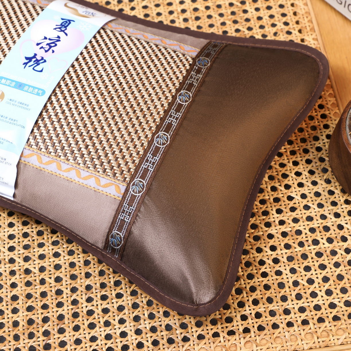 91家纺网 家纺一手货源 找家纺 （总）芯洲  2026年新款夏季冰凉清爽藤席凉席荞麦枕头枕芯