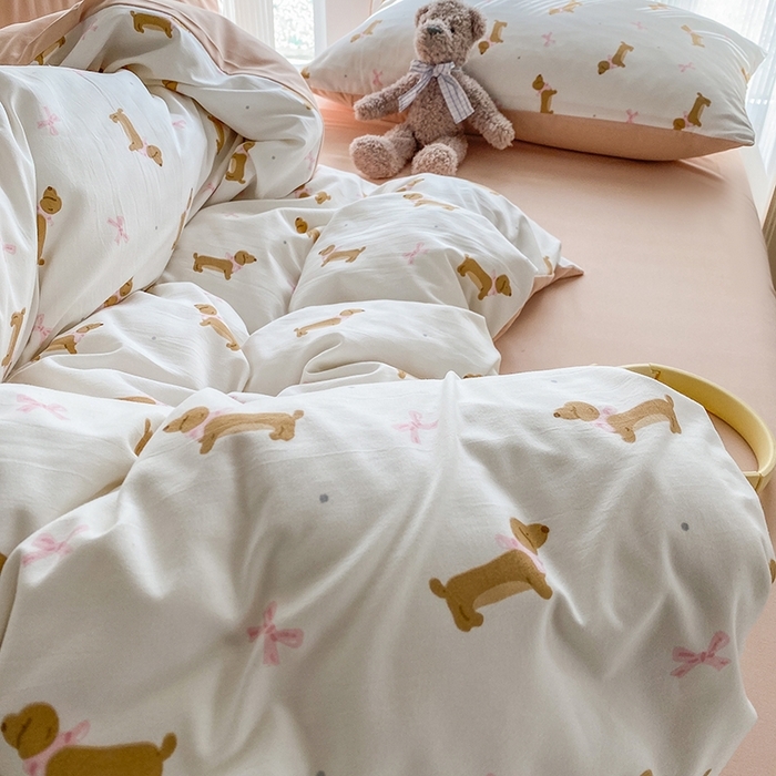 91家纺网 家纺一手货源 找家纺 （总）梦嘉居 2025新款110克超柔云感棉四件套学生宿舍三件套四季款-平铺图