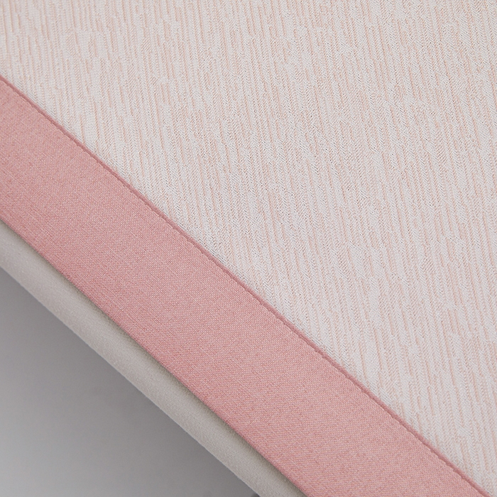 91家纺网 家纺一手货源 找家纺 航途席业 2026新款素锦色织纯冰丝席凉席席子 桃粉