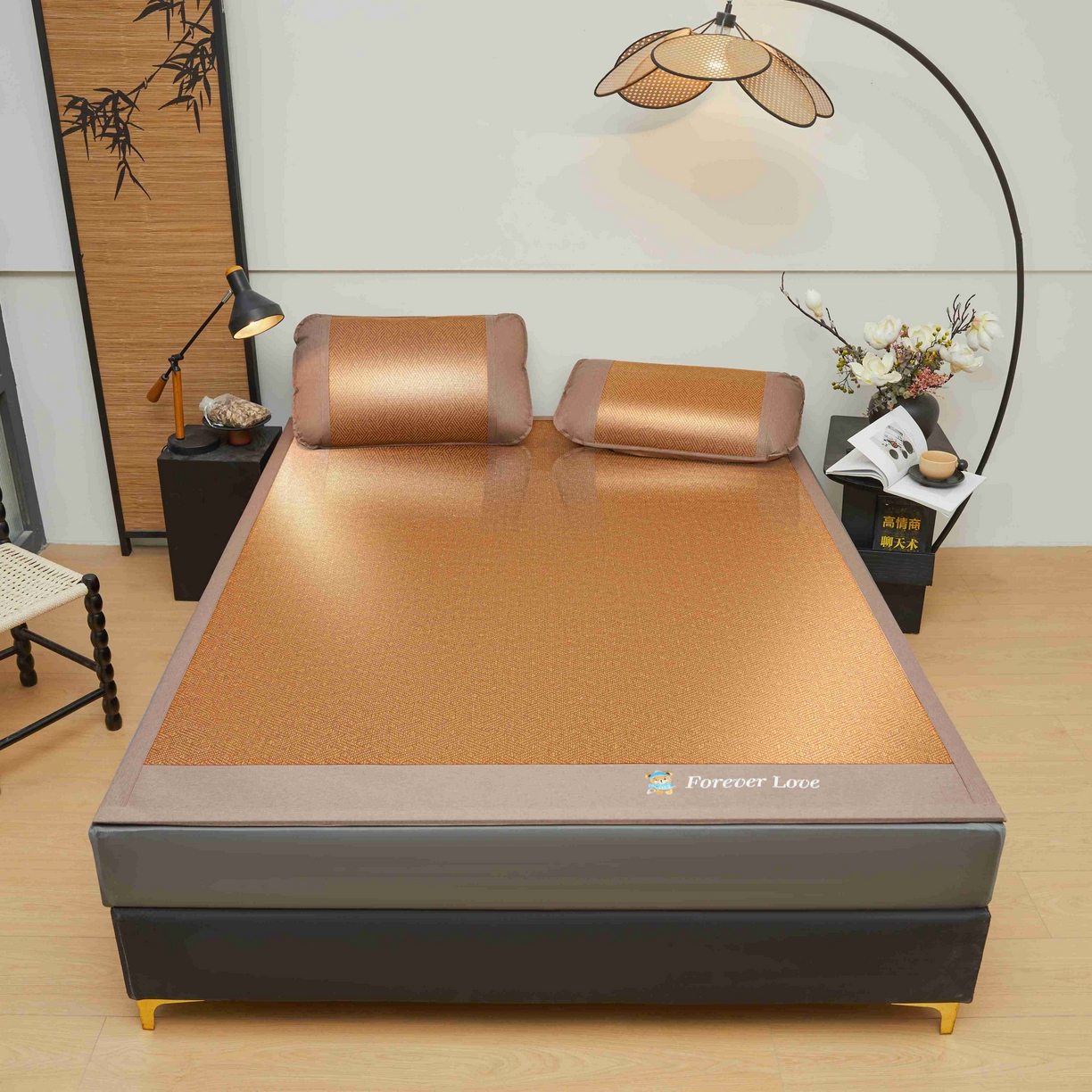 91家纺网 家纺一手货源 找家纺 （总）席匠 2026新款小熊藤席凉席席子