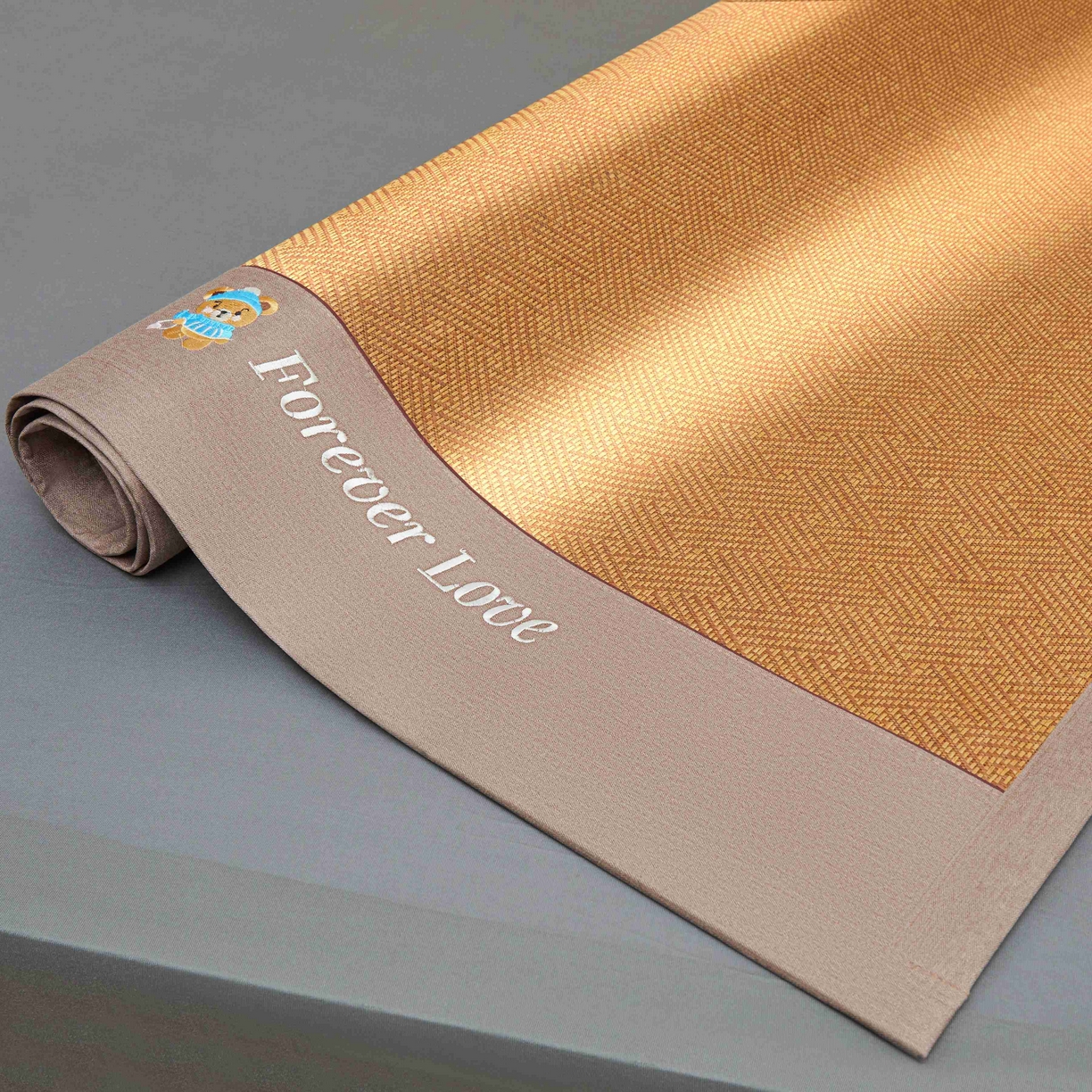 91家纺网 家纺一手货源 找家纺 （总）席匠 2026新款小熊藤席凉席席子