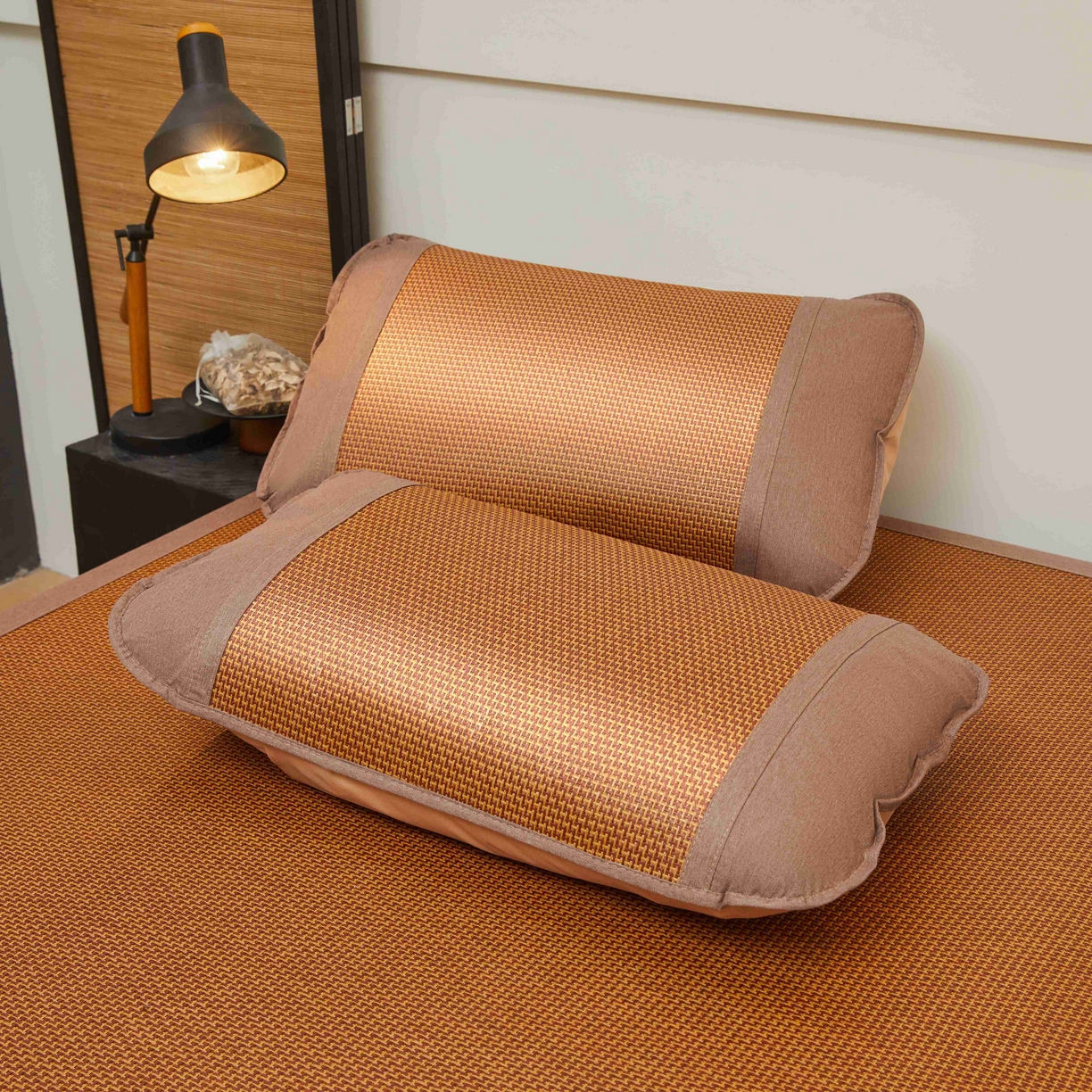 91家纺网 家纺一手货源 找家纺 席匠 2026新款小熊藤席凉席席子 步步高